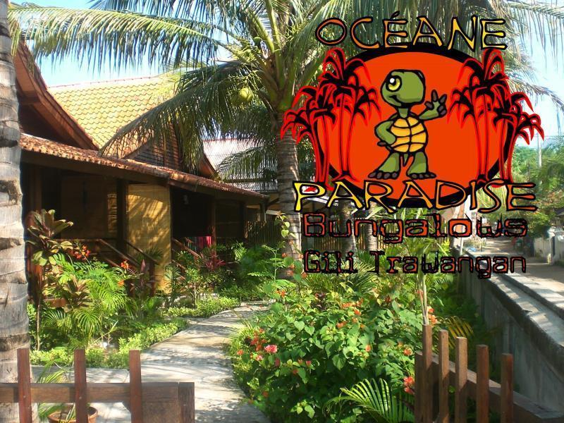 Oceane Paradise Bungalow Gili Trawangan Eksteriør bilde
