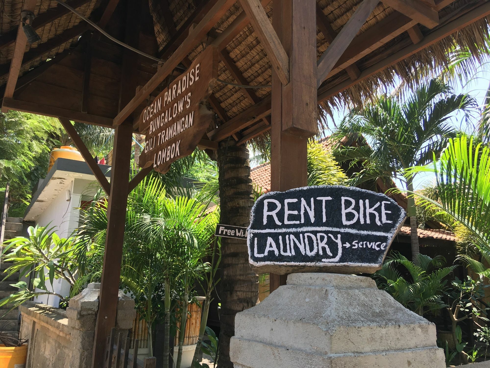 Oceane Paradise Bungalow Gili Trawangan Eksteriør bilde